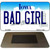 Bad Girl Iowa State License Plate Tag Novelty Magnet M-10968