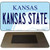 Kansas State University License Plate Tag Novelty Magnet M-6601
