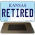 Retired Kansas State License Plate Tag Novelty Magnet M-6618