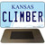 Climber Kansas State License Plate Tag Novelty Magnet M-6644