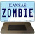 Zombie Kansas State License Plate Tag Novelty Magnet M-6748