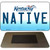 Native Kentucky State License Plate Tag Novelty Magnet M-6783