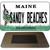 Sandy Beaches Maine State License Plate Tag Magnet M-10398