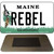 Rebel Maine State License Plate Tag Magnet M-10424
