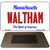 Waltham Massachusetts State License Plate Tag Magnet M-10985