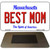 Best Mom Massachusetts State License Plate Tag Magnet M-11016