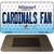 Cardinals Fan Missouri State License Plate Tag Magnet M-10808