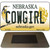 Cowgirl Nebraska State License Plate Tag Magnet M-10583