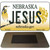 Jesus Nebraska State License Plate Tag Magnet M-10591