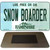 Snow Boarder New Hampshire State License Plate Tag Magnet M-11173