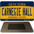 Carnegie Hall New York State License Plate Tag Magnet M-8954