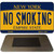 No Smoking New York State License Plate Tag Magnet M-8969