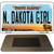 N Dakota Girl State License Plate Tag Magnet M-10736