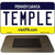 Temple Pennsylvania State License Plate Tag Magnet M-6054