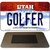 Golfer Utah State License Plate Tag Magnet M-10220