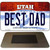 Best Dad Utah State License Plate Tag Magnet M-10225