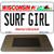 Surf Girl Wisconsin State License Plate Tag Novelty Magnet M-10629