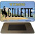 Gillette Wyoming State License Plate Tag Magnet M-10522