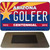 Golfer Arizona Centennial State License Plate Tag Magnet M-1840