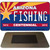 Fishing Arizona Centennial State License Plate Tag Magnet M-6817