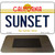 Sunset California State License Plate Tag Magnet M-4884