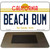 Beach Bum California State License Plate Tag Magnet M-4906