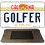 Golfer California State License Plate Tag Magnet M-6836