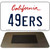 49ers California State License Plate Tag Magnet M-2034