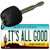 It's All Good Arizona State License Plate Tag Key Chain KC-1081