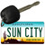 Sun City Arizona State License Plate Tag Key Chain KC-1088