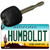 Humboldt Arizona State License Plate Tag Key Chain KC-3611
