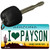 I Love Payson Arizona State License Plate Tag Key Chain KC-2555