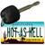 Hot As Hell (Skull) Arizona State License Plate Tag Key Chain KC-4454