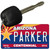 Parker Arizona Centennial State License Plate Tag Key Chain KC-1931