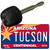Tuscon Arizona Centennial State License Plate Tag Key Chain KC-6803