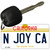 N Joy CA California State License Plate Tag Key Chain KC-4893