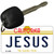 Jesus California State License Plate Tag Key Chain KC-4896