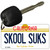 Skool Suks California State License Plate Tag Key Chain KC-6846
