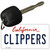 Clippers California State License Plate Tag Key Chain KC-2574