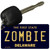 Zombie Delaware State License Plate Tag Key Chain KC-6704