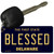 Blessed Delaware State License Plate Tag Key Chain KC-6717