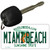Miami Beach Florida State License Plate Tag Key Chain KC-6004