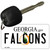 Falcons Georgia State License Plate Tag Key Chain KC-2041