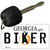 Biker Georgia State License Plate Tag Novelty Key Chain KC-6172