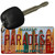 Paradise Surfboards Novelty Metal Key Chain KC-7833