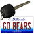 Go Bears Illinois State License Plate Tag Key Chain KC-10292