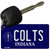 Colts Indiana State License Plate Tag Key Chain KC-2043