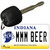 MMM Beer Indiana State License Plate Tag Novelty Key Chain KC-6407