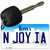N Joy IA Iowa State License Plate Tag Novelty Key Chain KC-10936