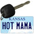 Hot Mama Kansas State License Plate Tag Novelty Key Chain KC-6615